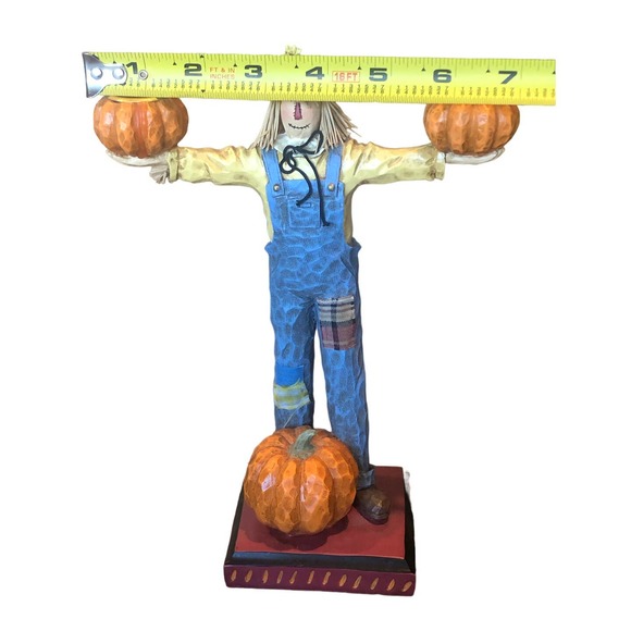 Halloween Fall‎ Thanksgiving Creepy Hollow Midwest wood Scarecrow Candle Holders - Picture 11 of 13